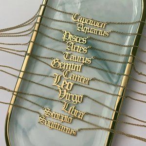 Gold Zodiac Necklaces
